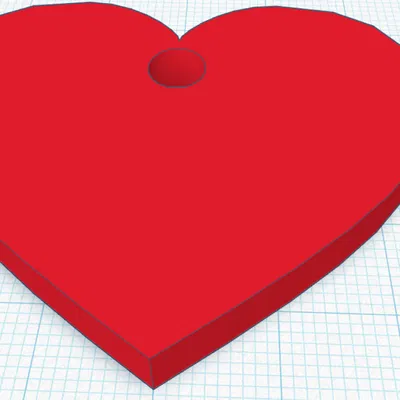 Móc khóa hình trái tim V2