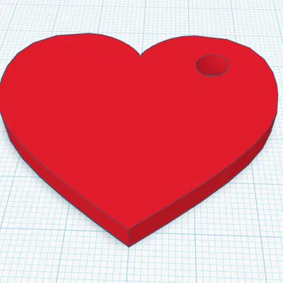 Móc khóa hình trái tim V3