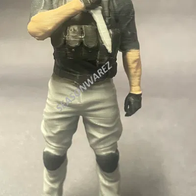 Jack Krauser - Cựu Binh Đột Biến (Resident Evil 4) | Mô hình 3D