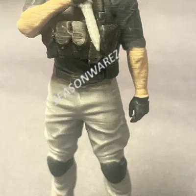 Jack Krauser - Cựu Binh Đột Biến (Resident Evil 4) | Mô hình 3D