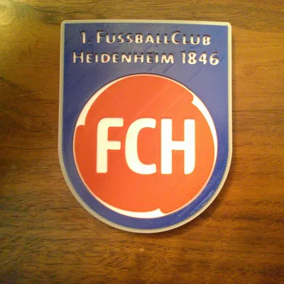 Logo 1. FC Heidenheim – Coaster hoặc Plaque