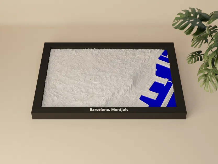 Barcelona, Montjuic, Tây Ban Nha - Mô hình 3D thu nhỏ - Image 2