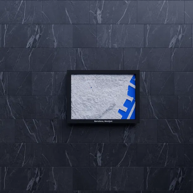 Barcelona, Montjuic, Tây Ban Nha - Mô hình 3D thu nhỏ - Image 7