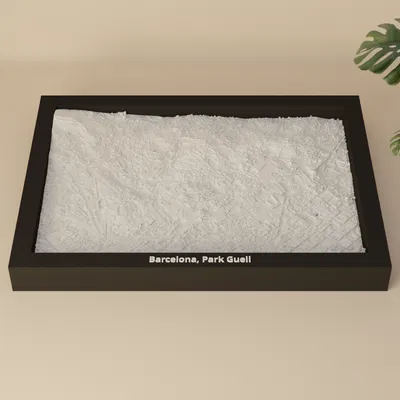 Barcelona, Park Guell, Tây Ban Nha - Mô hình thu nhỏ 3D