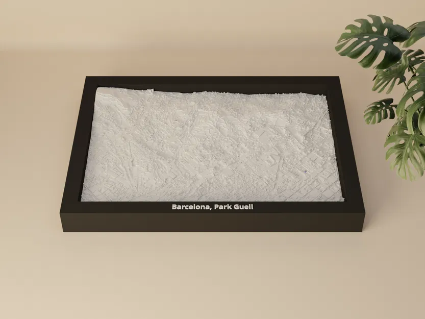 Barcelona, Park Guell, Tây Ban Nha - Mô hình thu nhỏ 3D - Image 2