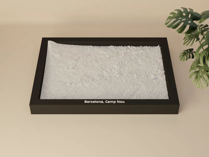 Barcelona, Camp Nou, Tây Ban Nha - Mô hình thu nhỏ 3D - Image 2