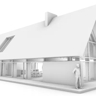 Mô hình 3D Skagen Klitgård House của PAX Architects