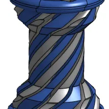 Quân Xe (Rook) Fidget Xoắn Ốc (Spiral Fidget Rook)