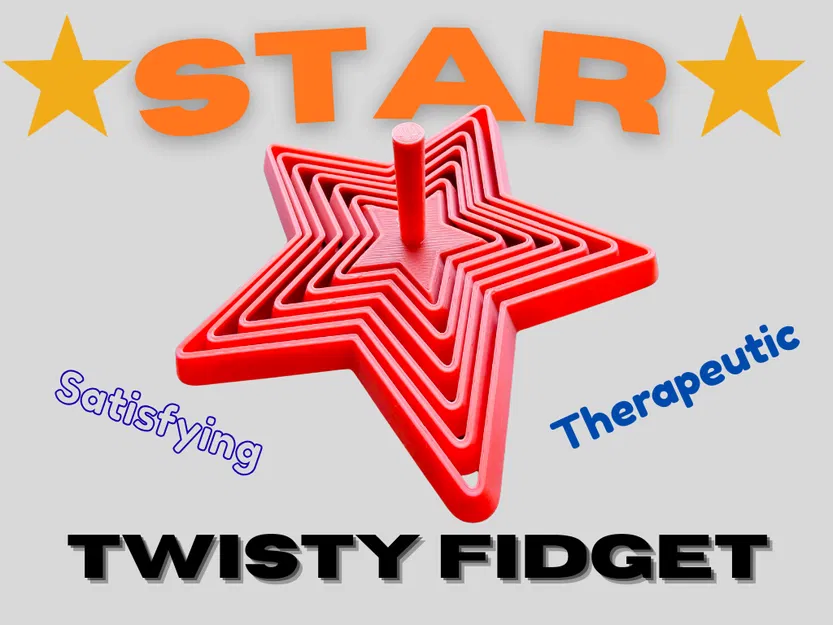 Fidget Xoắn Hình Ngôi Sao Cực Đã (Spectacular Star Shaped Twist Fidget) - Image 1