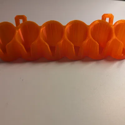 Khay giữ chai sơn 26mm cho pegboard IKEA/SKADIS có thêm khe móc