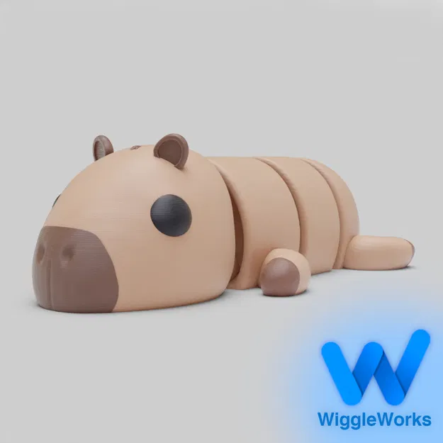 Capybara dẻo khớp nối (Flexi) + móc khóa (Keychain) - Image 1