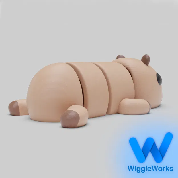 Capybara dẻo khớp nối (Flexi) + móc khóa (Keychain) - Image 2
