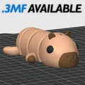 Capybara dẻo khớp nối (Flexi) + móc khóa (Keychain) - Thumbnail 4