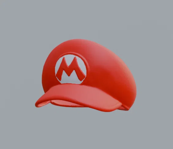 Mario Cap (Nón Mario) – Bản Replica Chuẩn Để In 3D - Image 1