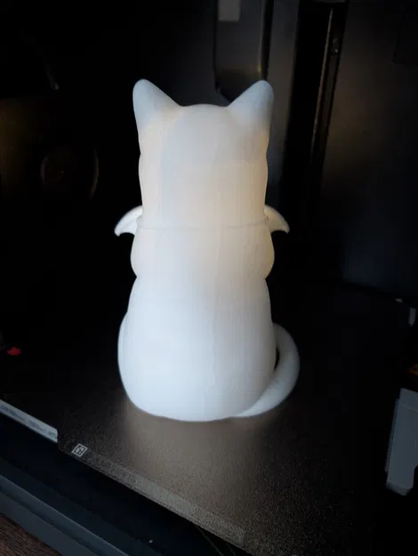 Tượng mèo bồng sinh vật con kèm nến tealight - Image 4