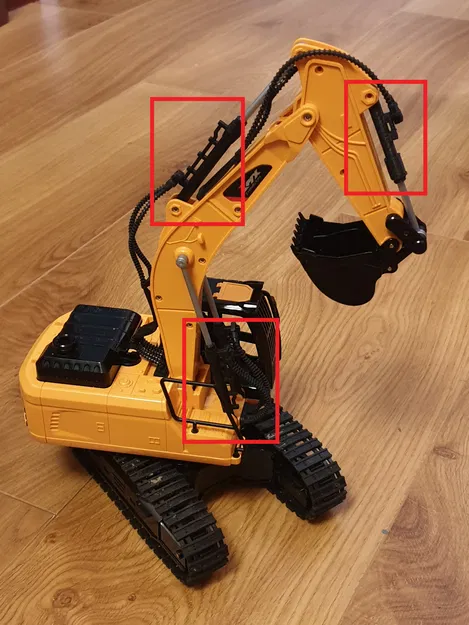 Bộ Ống Xy-lanh Thủy lực cho ZMX Toy Excavator (ZMX Toy Excavator Ram Tube Set) - Image 3