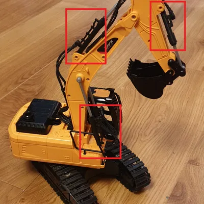 Bộ Ống Xy-lanh Thủy lực cho ZMX Toy Excavator (ZMX Toy Excavator Ram Tube Set)