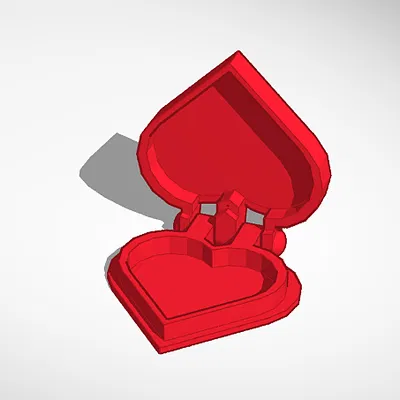 Hộp Trái Tim Có Bản Lề (Hinged Heart Box)