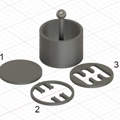 Móc khóa fidget cần số (không cần linh kiện thêm)