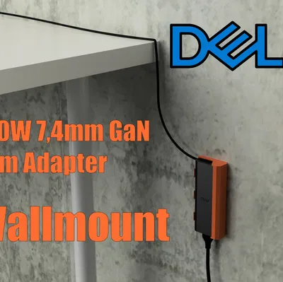 Giá đỡ sạc Dell 240W GaN Slim (7,4mm) gắn dọc hoặc ngang