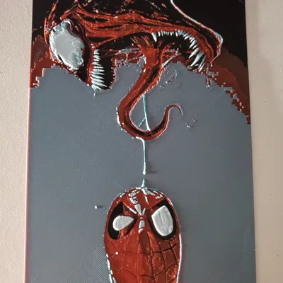 Spiderman & Venom Hueforge