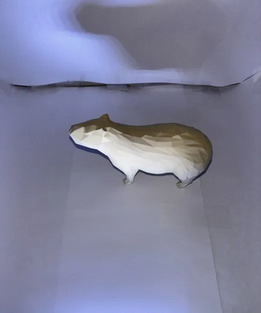Capybara low poly (mô hình 3D) - Image 2