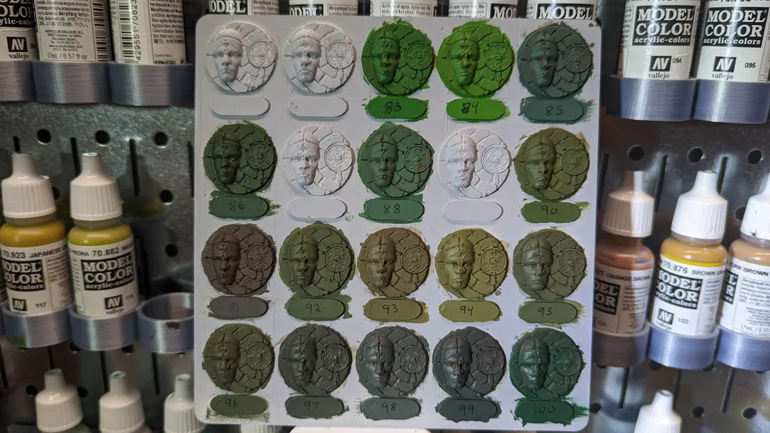 Bảng Swatch Mẫu Sơn cho Miniature Painting - Image 2