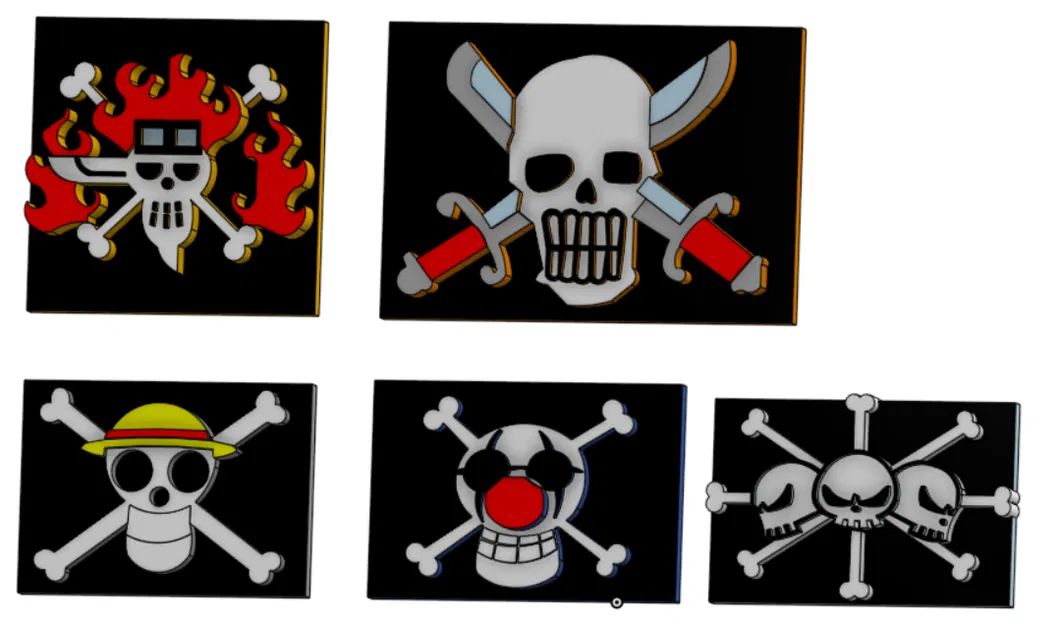 One Piece Jolly Rogers – Bộ biểu tượng cờ hải tặc - Image 1