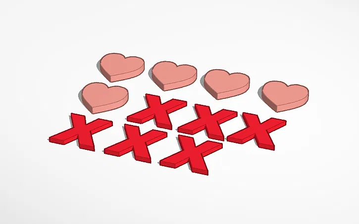 Trò chơi bàn cờ Tic Tac Toe (phiên bản Ngày Valentine) - Image 2