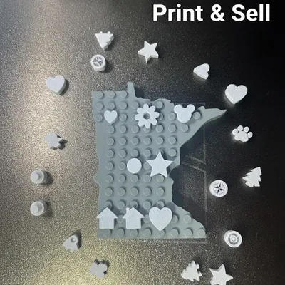 Các dạng chốt định vị cho nam châm bang Mỹ kiểu block/brick