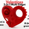 Valentines 3-in-1 Multi Fidget – Fidget hình trái tim 3-trong-1 - Thumbnail 1