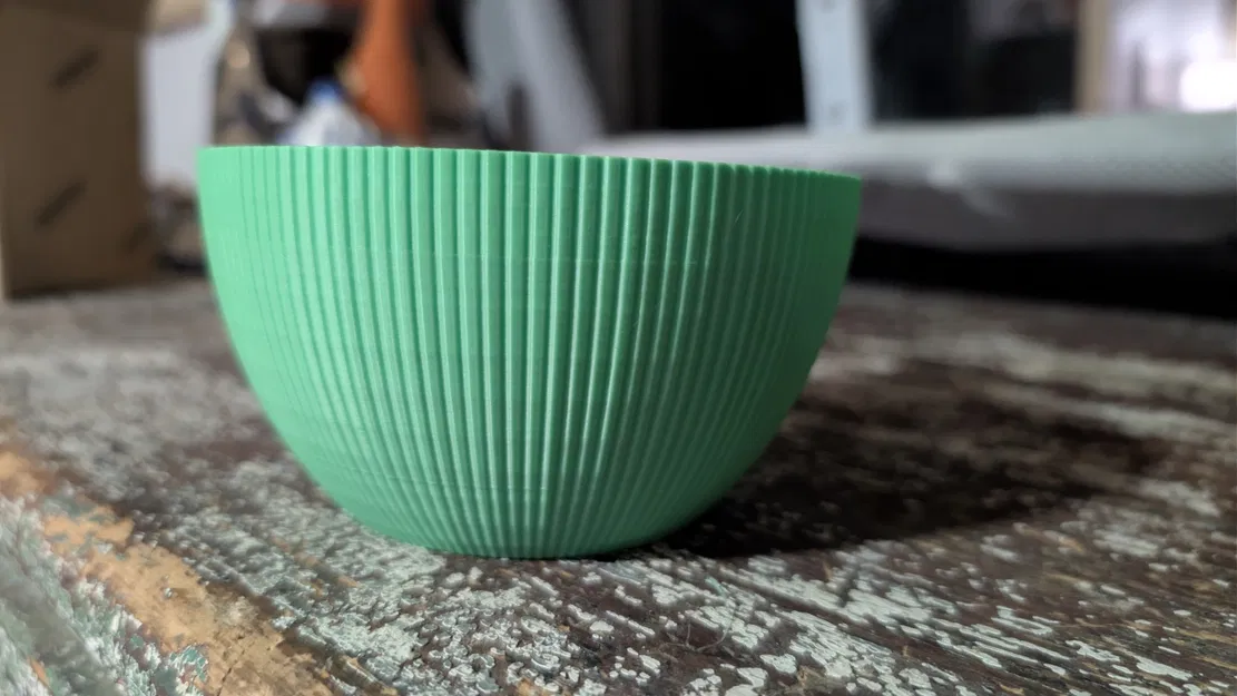 Chậu trồng cây dạng bát vân kẻ sọc (12cm x 8.5cm) - Image 8