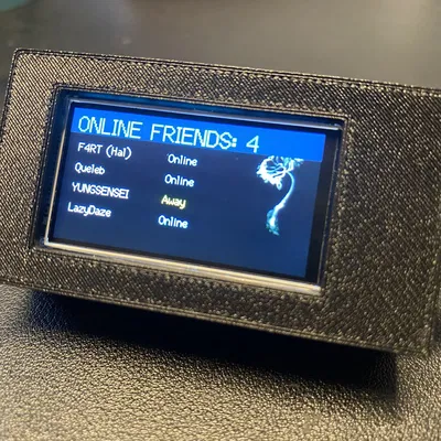 ESP32 Steam Friends Tracker – Màn hình theo dõi bạn bè Steam để bàn