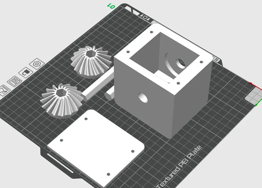 Hộp số 90 độ, tỷ số 1:1, đầu vào/ra hex 0.5 inch - Image 3