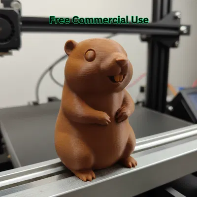 Figure Groundhog Day – Chú Groundhog Đứng Cảnh Giác