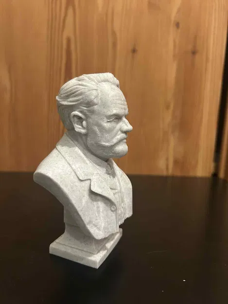 Émile Édouard Charles Antoine Zola - Bust - Image 4