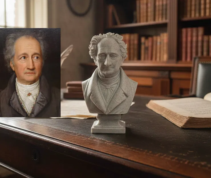 Johann Wolfgang von Goethe – Tượng bán thân (Bust) - Image 1