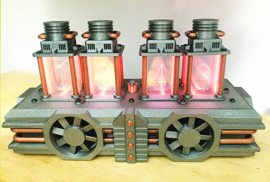 Đồng hồ Steampunk Digital Nixie Clock - Image 1