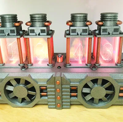 Đồng hồ Steampunk Digital Nixie Clock