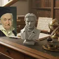 Johann Carl Friedrich Gauß (Gauss) – Tượng bán thân - Thumbnail 1
