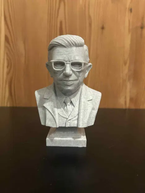 Jean‑Paul Charles Aymard Sartre – Bust - Image 2