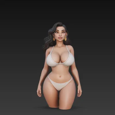 Cô gái Amazon quyến rũ trong bộ đồ bơi