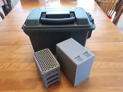 Hộp/Khay lưu trữ đạn 22LR cho ammo can 50Cal & 30Cal - Image 1