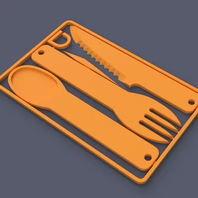 Bộ Urban Card Kit - Nĩa, Muỗng, Dao, Tăm