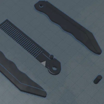 Lược gấp gọn (folding comb)