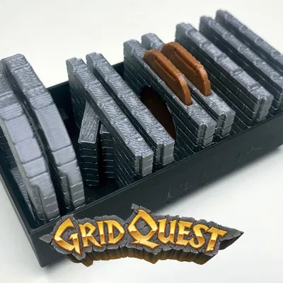 GridQuest - Hộp (Box) cho Wall Parts (The Gridfinity Game)