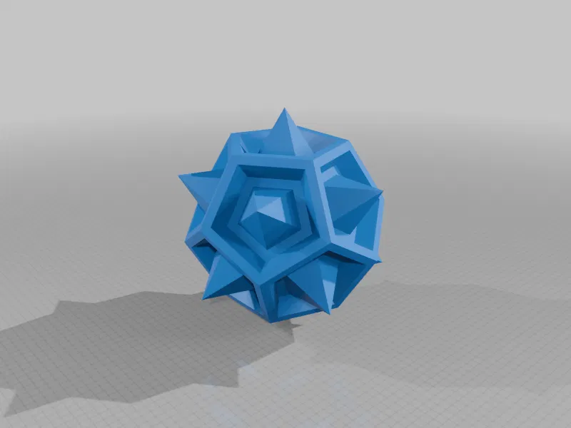 Tổ hợp của một khối Dodecahedron và một khối Stellated Dodecahedron 1 - Image 1