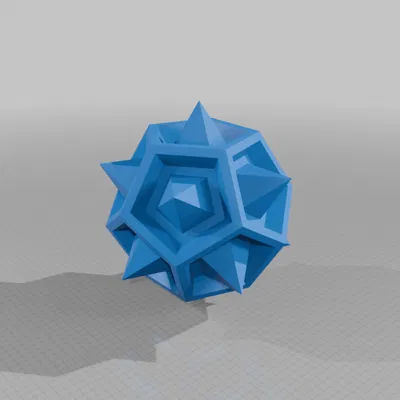 Tổ hợp của một khối Dodecahedron và một khối Stellated Dodecahedron 1