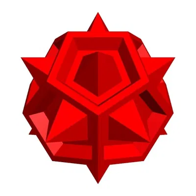 Tổ hợp của một khối Dodecahedron và một khối Stellated Dodecahedron 1