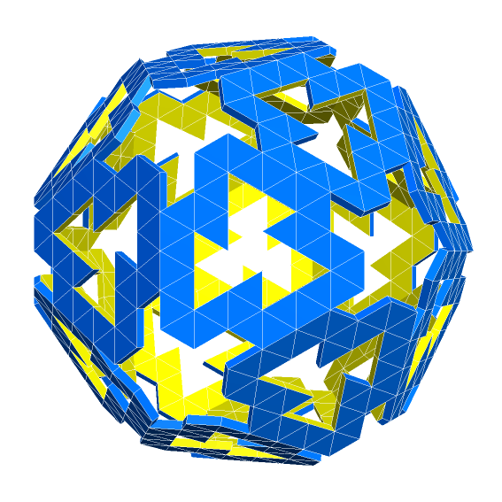 POROUS ICOSAHEDRON 1 – Khối icosahedron xốp - Image 1